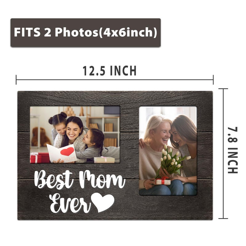 JNDJE هدايا Jndje لـ Mom Mom Birthday Gifts for Mom - Mothers Day Mom Gift from Benafters 3D Photo Frame Hold 4x6 Inches اثنين - Image 5
