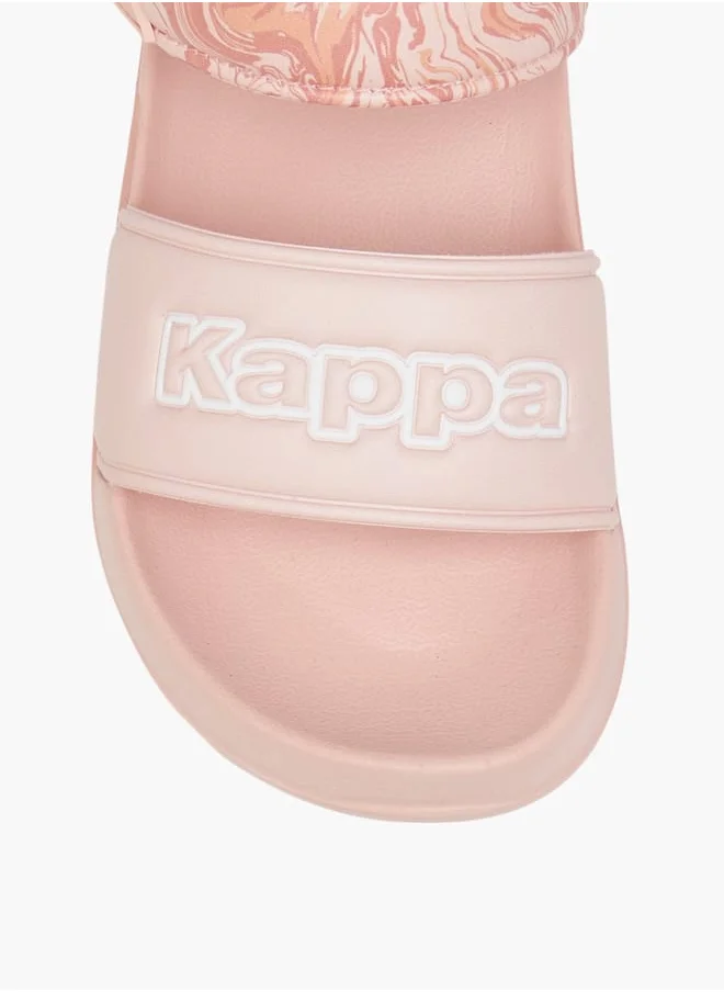 كابا Girl's Printed Floaters with Hook and Loop Closure