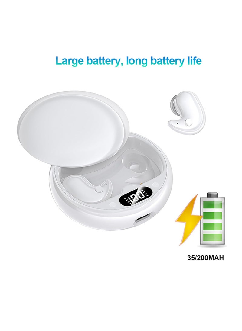 General - Earbud real-time translator, language translation equipment, high definition sound quality + noise reduction, 144 online translation languages, long-lasting battery, white - Image 1