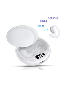 General Earbud real-time translator, language translation equipment, high definition sound quality + noise reduction, 144 online translation languages, long-lasting battery, white  - Image 1