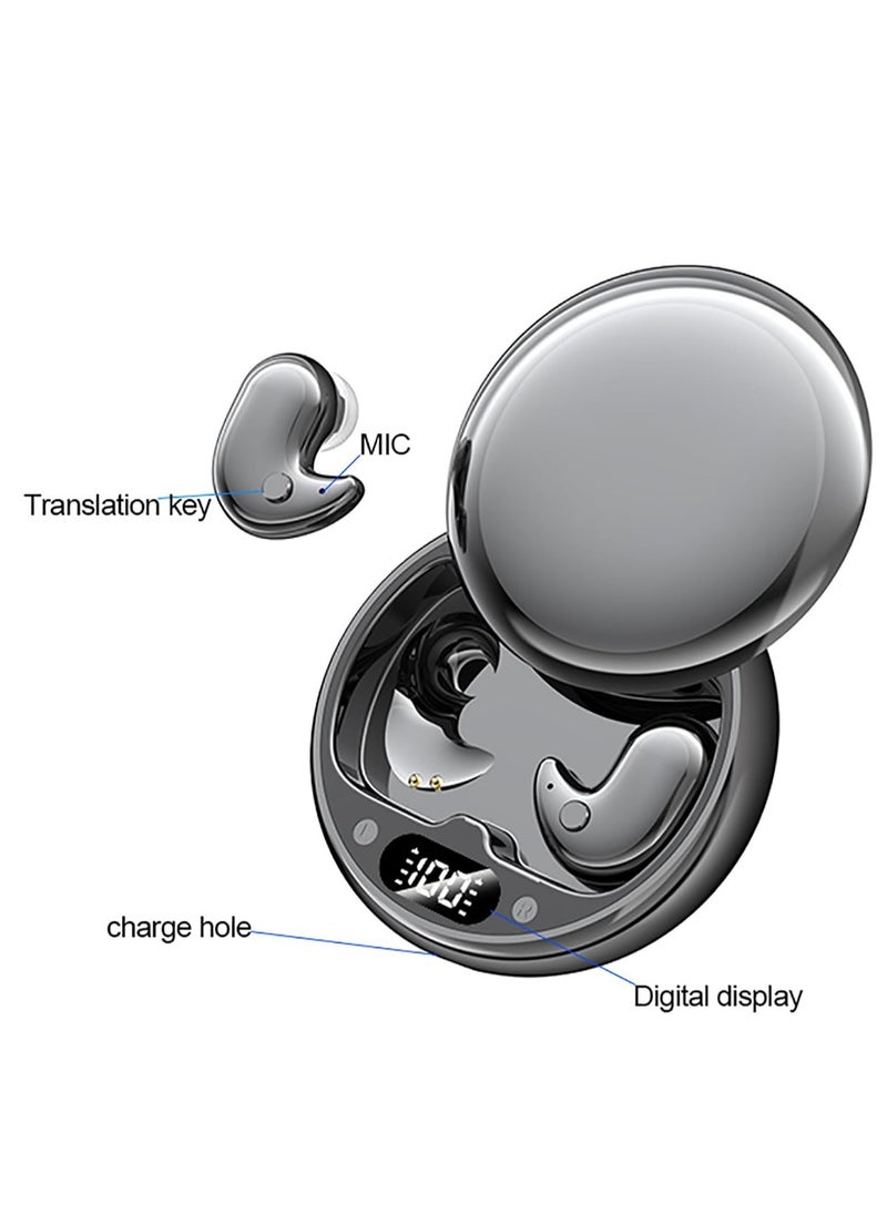 General - Earbud real-time translator, language translation equipment, high definition sound quality + noise reduction, 144 online translation languages, long-lasting battery, white - Image 1