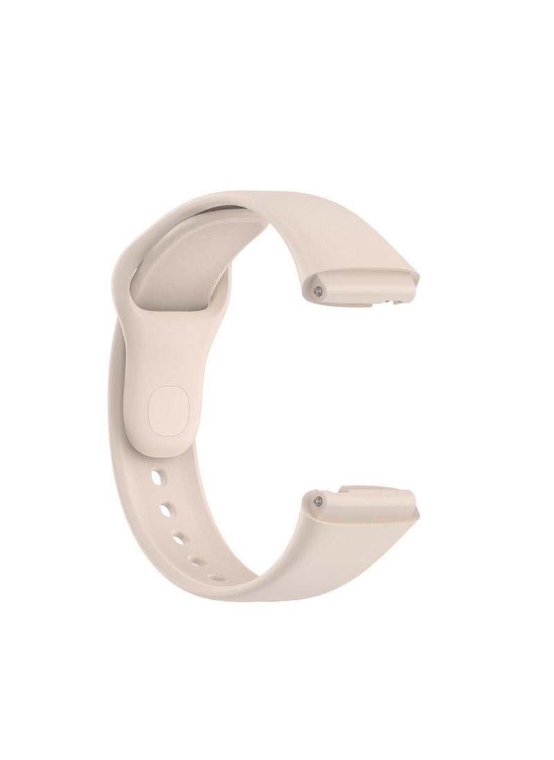 Watch - Silicone Sport Strap for Redmi Watch 3 Active Rubber Wristband Beige Off White - Image 1