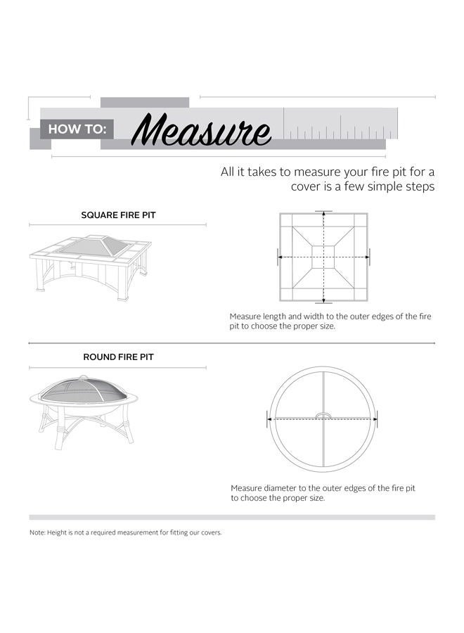 Classic Accessories غطاء موقد نار مربع مقاوم للماء 30 بوصة من رافينا، غطاء موقد نار خارجي - Image 4