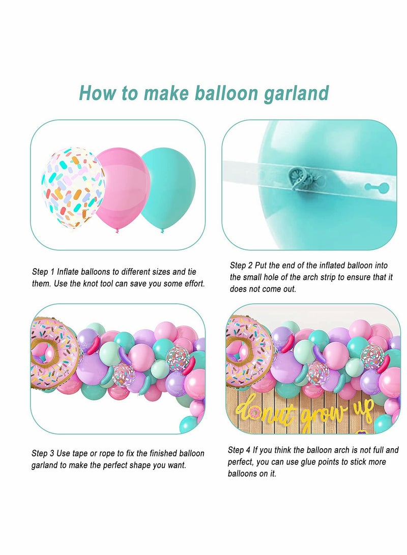 Captaintech Donut Birthday Party Decorations Set with 82 Pcs Balloons and Garland for Fun Celebrations - Image 4