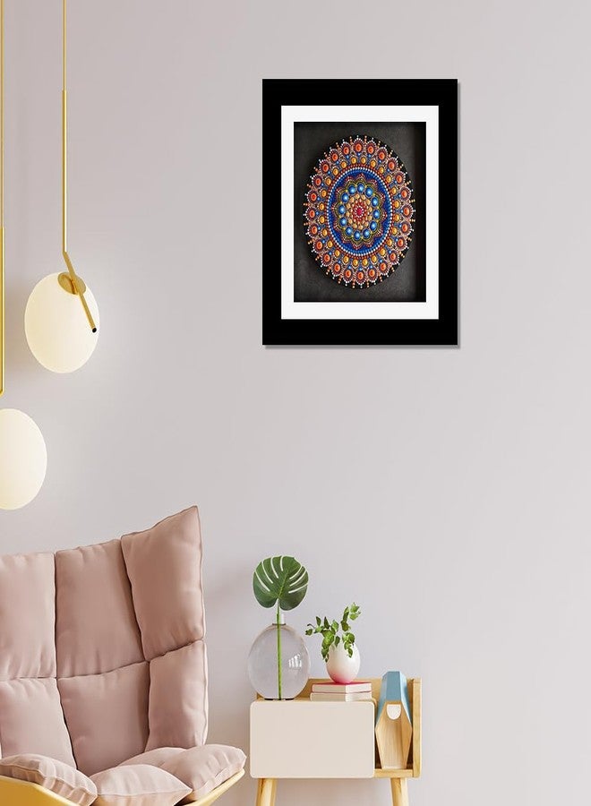 DEKORSTATION Multicolor Mandala Frames Wall Art Frame Painting/Poster Modern Wall Art for Home and Office Wall Décor Size: 12 x 12 Inch - Image 3