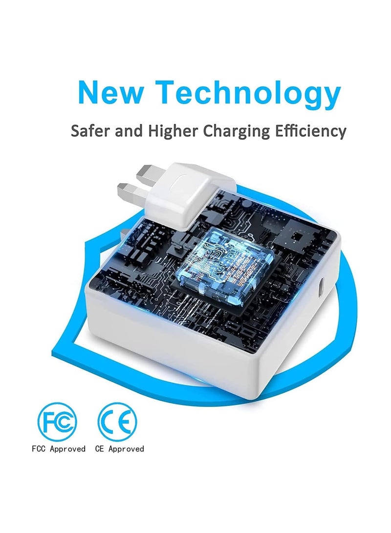 85W MacBook Pro Charger Replacement AC Power Adapter with 2 T Tip Connector Compatible with MacBook Air 13 15 17 Inch Laptop - Image 2