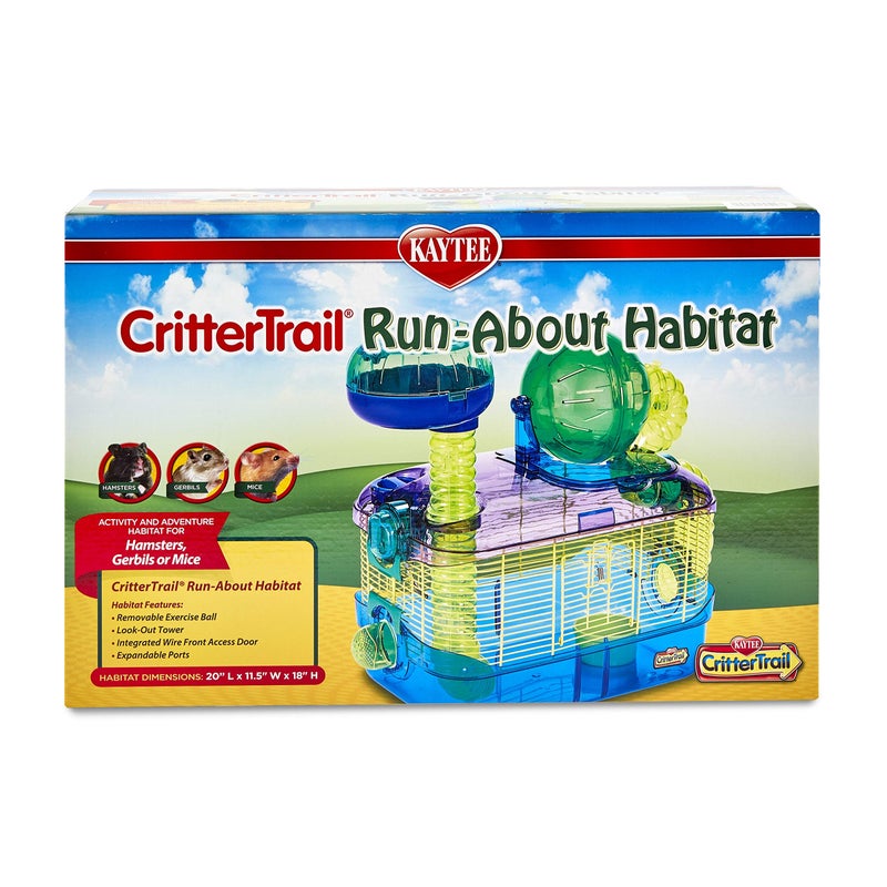 Kaytee CritterTrail Run-About Habitat for Pet Hamsters, Gerbils, Mice and Other Small Animals - Image 1