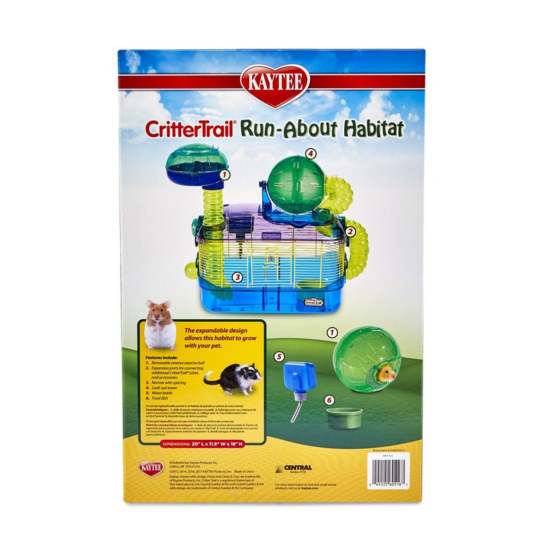 Kaytee CritterTrail Run-About Habitat for Pet Hamsters, Gerbils, Mice and Other Small Animals - Image 5
