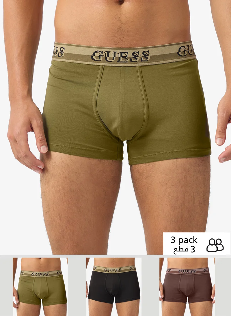 GUESS Joe 3 Pack  Boxer Trunks