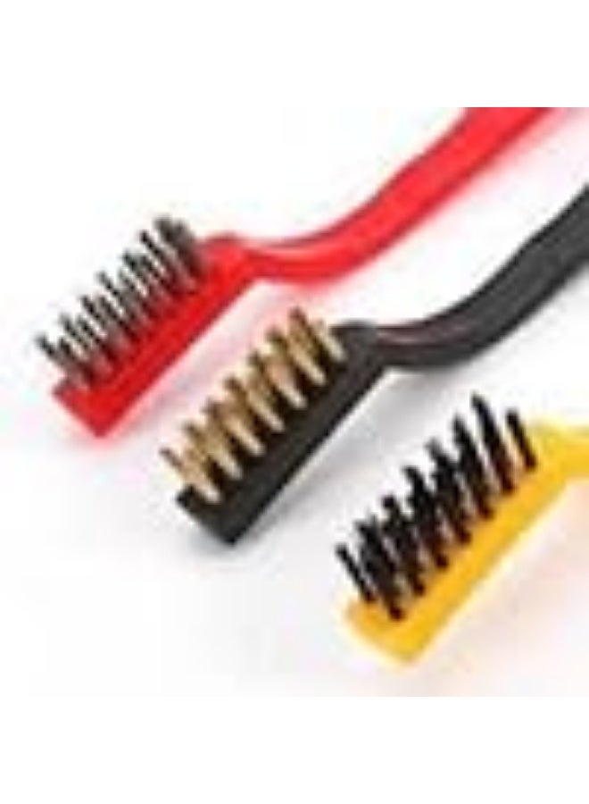 3-piece wire brush set for cleaning the stove - multi-colored - Image 2
