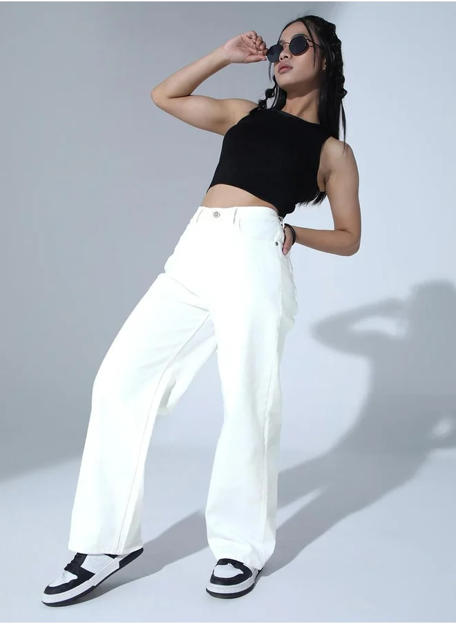 Hubberholme Hubberholme High Rise Wide Leg Jeans