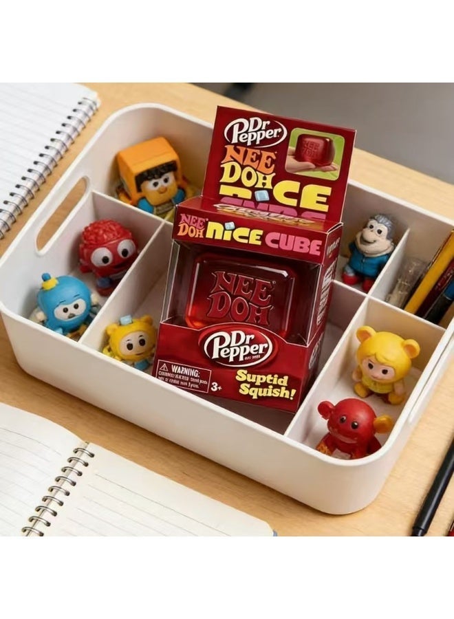 Needoh Nee Doh x Dr Pepper Nice Cube Squishy Fidget Toy - Red Scented Stress Relief Cube, Suptid Squish Texture, Collectible Sensory Toy for Kids & Adults, 3+ - Image 2