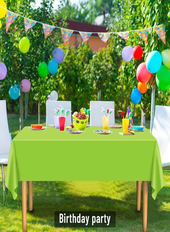 PLULON 15Pcs Multicolor Tablecloth Plastic Table Cover 54 x 108 Inch Rectangle Picnic Table Cloth for Graduation Birthday Christmas Baby Shower Wedding Party Home Kitchen Dining Table Decorations - Image 4