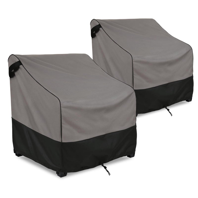 FORSPARK Patio Furniture Covers Waterproof Heavy Duty Lawn Chair Covers 2 packs Fits up to 32 W x 37 D x 36 H Inches