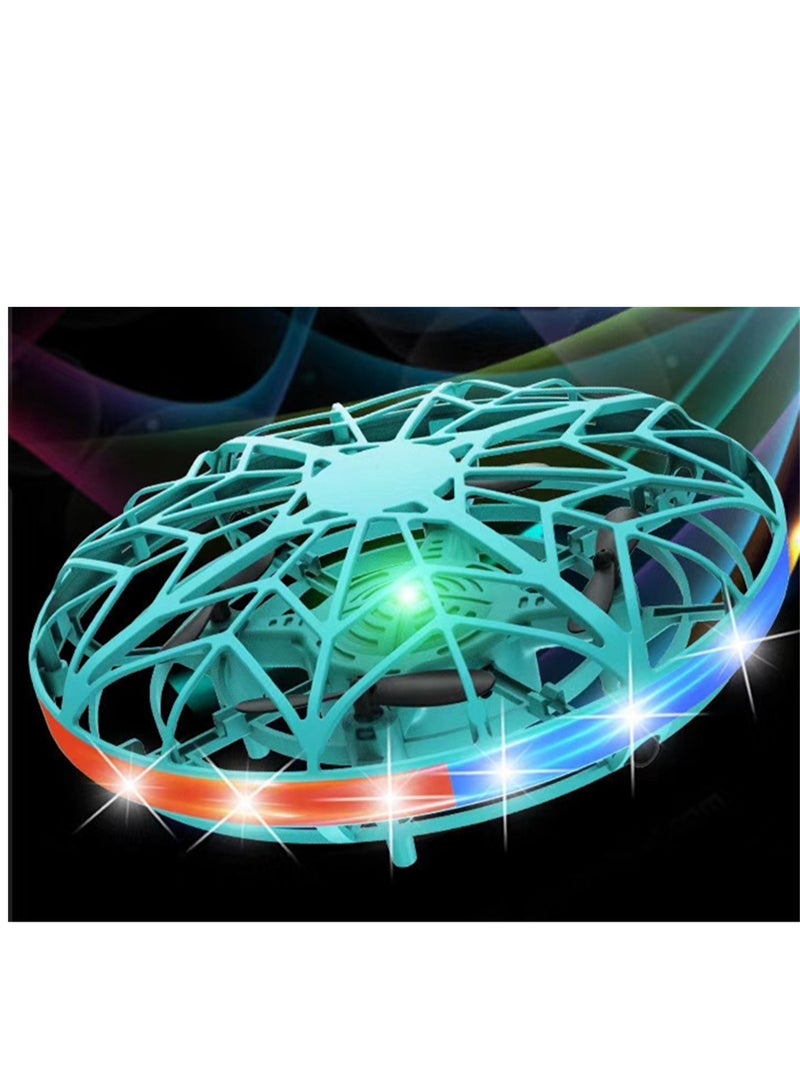 ufo induction aircraft intelligent remote control helicopter luminous sense novel stunt small four-axis toy - Image 2