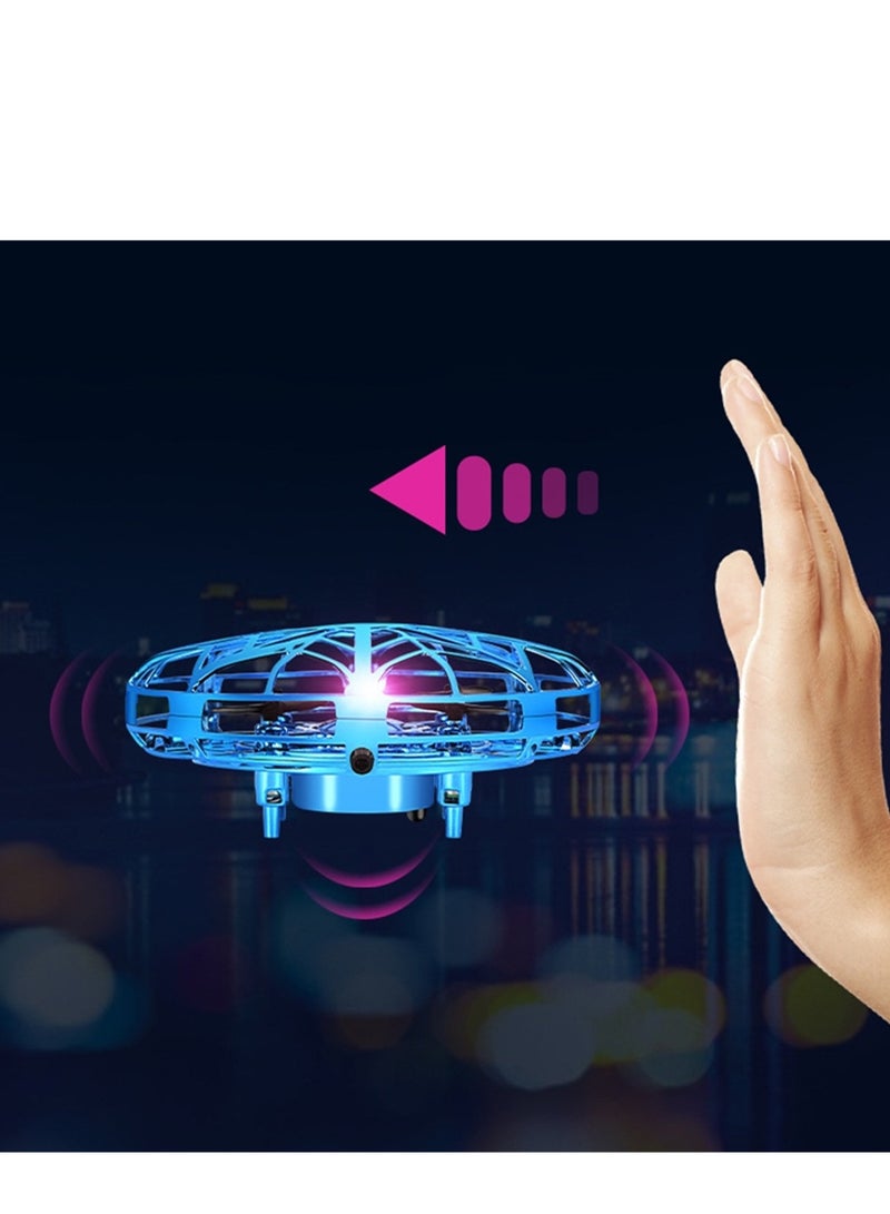 ufo induction aircraft intelligent remote control helicopter luminous sense novel stunt small four-axis toy - Image 4