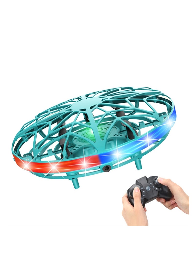ufo induction aircraft intelligent remote control helicopter luminous sense novel stunt small four-axis toy - Image 1
