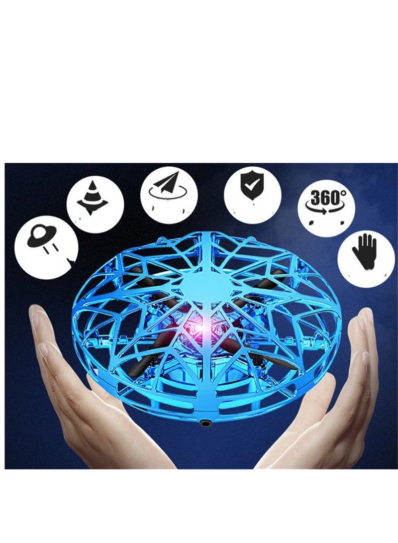 ufo induction aircraft intelligent remote control helicopter luminous sense novel stunt small four-axis toy - Image 5