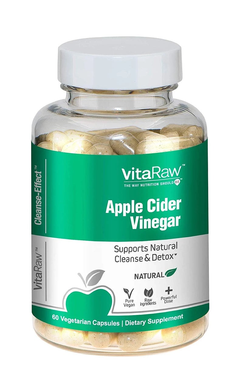 VitaRaw VitaRaw Organic Apple Cider Vinegar Capsules - 1500mg - Image 1