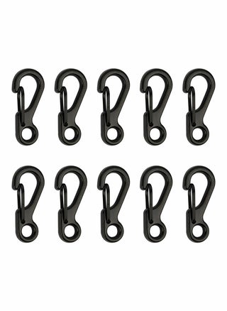 10 Pieces Mini Alloy Carabiner Clip, Spring Snap Hook Carabiners Clip, Tiny Spring Snap Hook Carabiners for Backpack Keychains Accessories, Camping Bottle Backpack Clasps Keychain (Black) - pzsku/Z64055E29C1E7BE4CFC09Z/45/_/1731134484/09e12075-4621-49c9-b638-678d2b2356b7