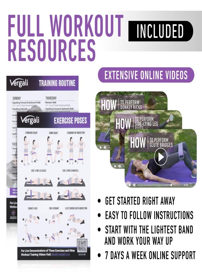 أحزمة مقاومة للتمارين الرياضية مع دليل استخدام أحزمة التمرين. 4 أحزمة لتقوية عضلات المؤخرة للنساء والرجال، أحزمة مطاطية قماشية للتمارين الرياضية، أحزمة مقاومة للساقين، أحزمة لتمارين الورك والفخذ والأرداف، مجموعة أحزمة - Image 4