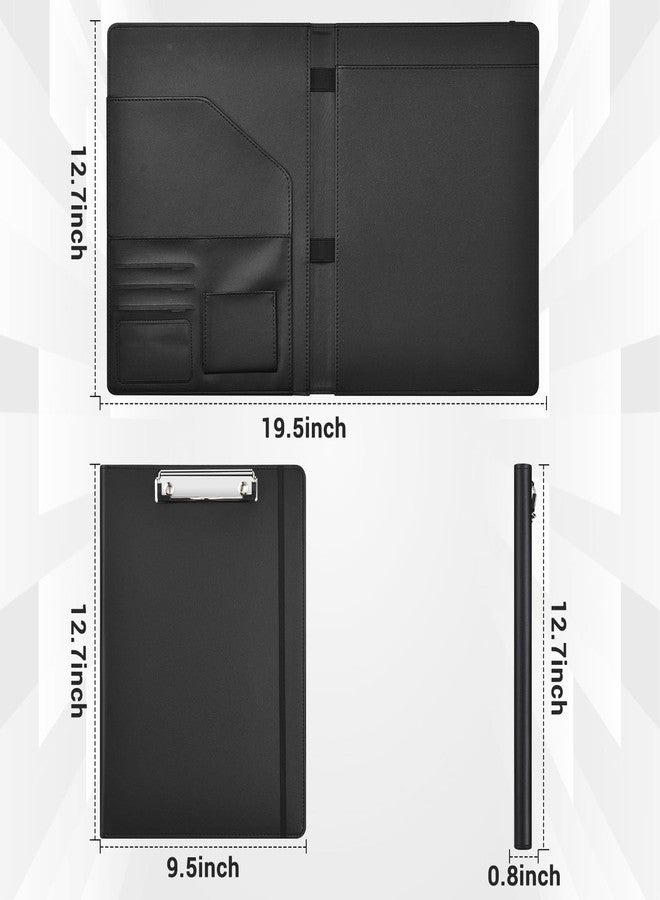 Pacific Mailer Padfolio with Clipboard Clipboard Notebook Resume Portfolio Folder Legal Document Organizer Legal Pad Holder for Interview School Business Office Conference - Image 3