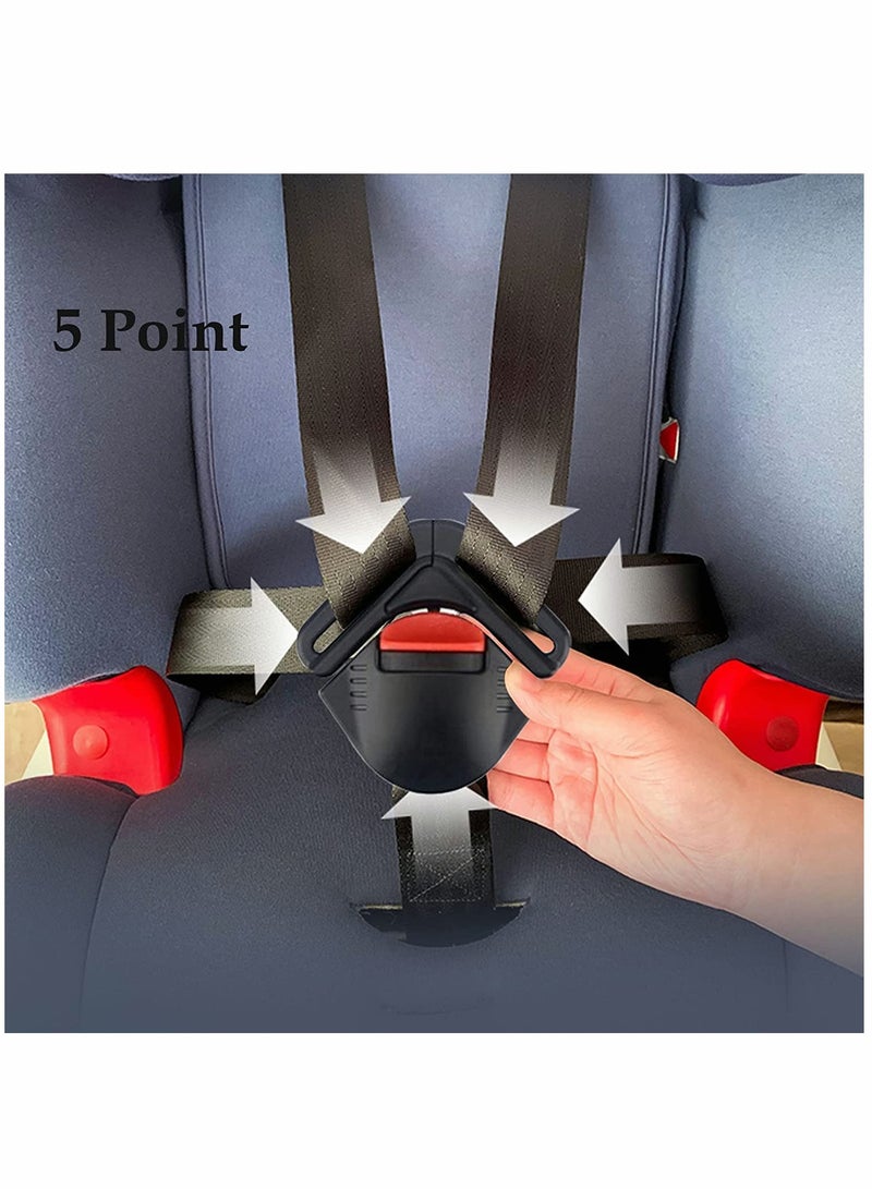 SOLARAE Adjustable Toddler Safety Harness Locking Buckle Clip for Strollers and High Chairs - Universal Baby Seat Harness Clip for Enhanced Child Security - Image 3