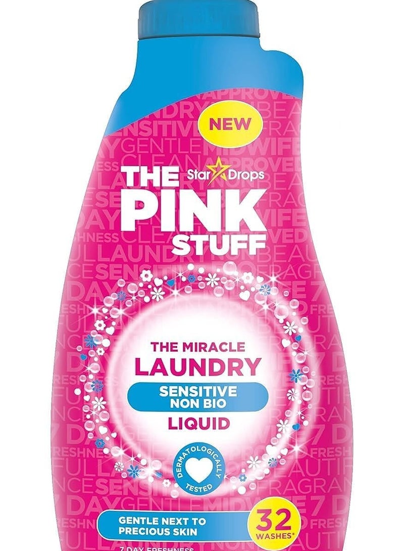 Stardrops Stardrops The Pink Stuff Sensitive Non-Bio Laundry Liquid 960 ML 