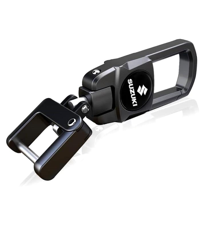 Greenworld Black Dual Side Logo Keychain for Dzire/Swift/Breeza/Scross/Baleno/Alto/Wagonr/Xpresso/Ciaz/Ignis/invicto/jimny (Only Keychain) - Image 5