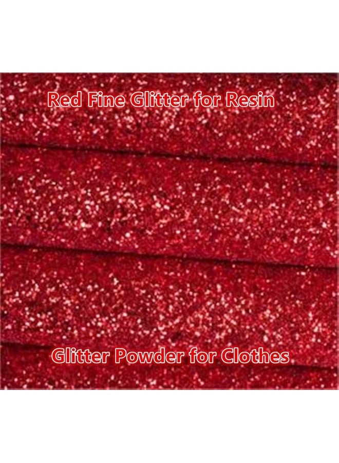Go Ho Hair and Body Glitter Spray,Red Glitter Spray Dry Powder Makeup for Clothes,Festival Loose Sparkle Powder,Holographic Ultra Fine Resin Glitters for Crafts,10g - Image 4