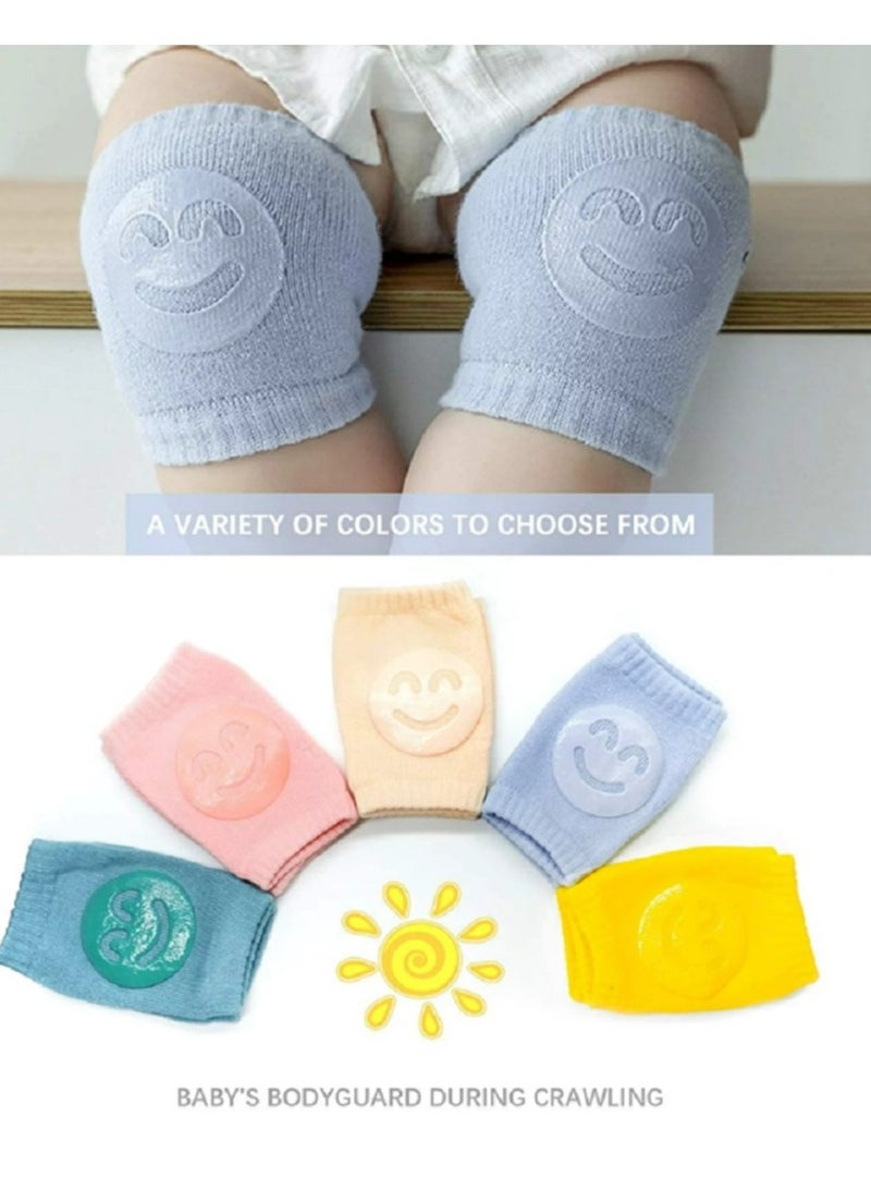 5 ازواج واقيات ركبة مضادة للانزلاق يحمي ركبتي طفلك من الكدمات والجروح عند تعلم الزحف والمشي. مناسبة لجميع المواسم - Image 5