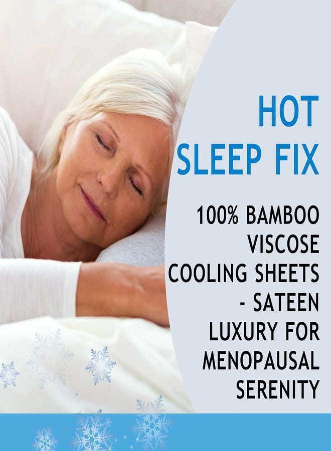 JOMO - Cooling Bed Sheets Queen Size - Gray, 4 Pack - 75% Viscose Derived from Bamboo, 25% Modal - Cooling Sheets for Hot Sleepers - Ultra Soft & Comfortable with 156 GSM Thick Fabric - Image 2