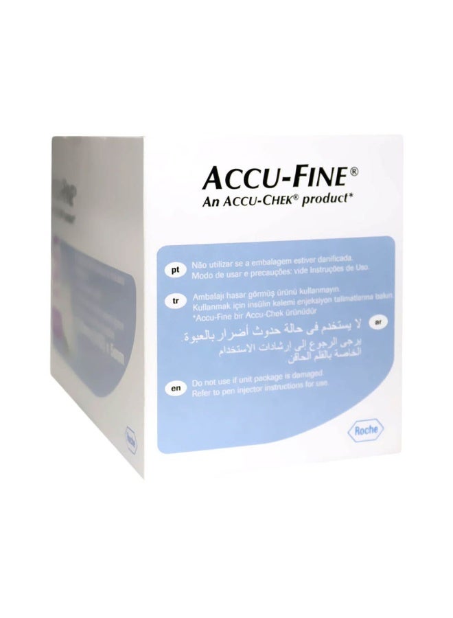 Accu-Fine Sterile Insulin Pen Needles For Diabetes & Painless Insulin Delivery 31 G X 5 Mm, Pack Of 100'S - Image 3
