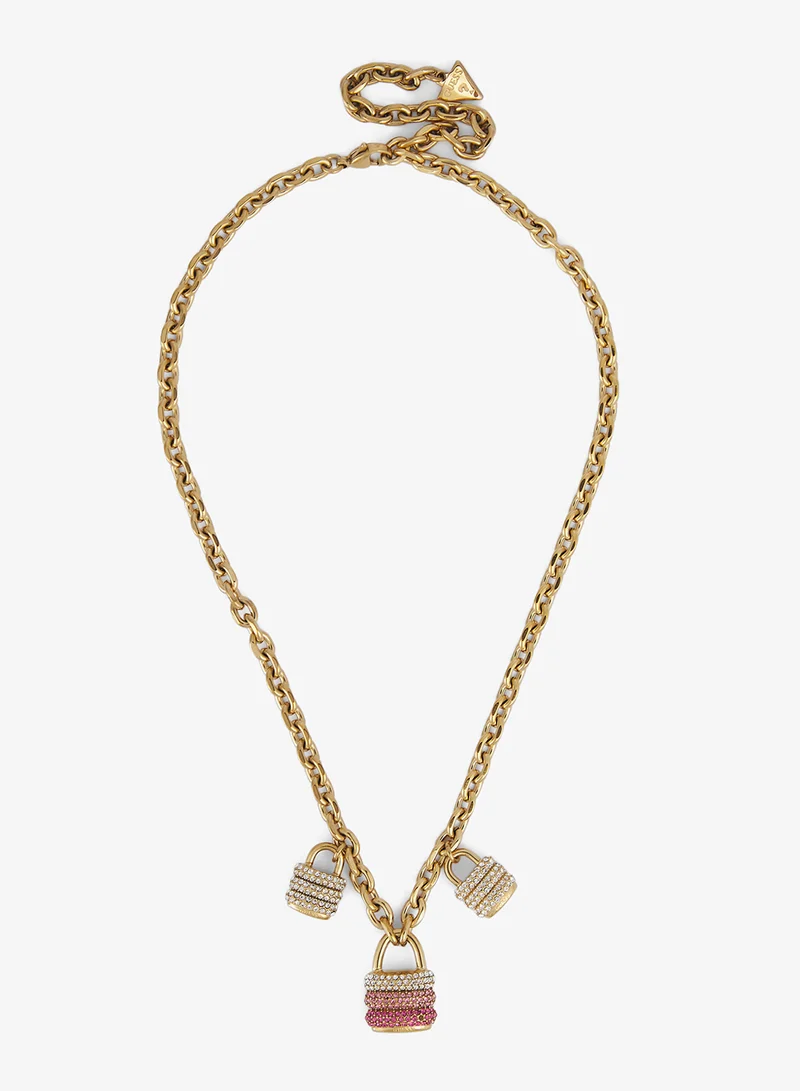 جس Guess My Secret Non-Logo Necklace