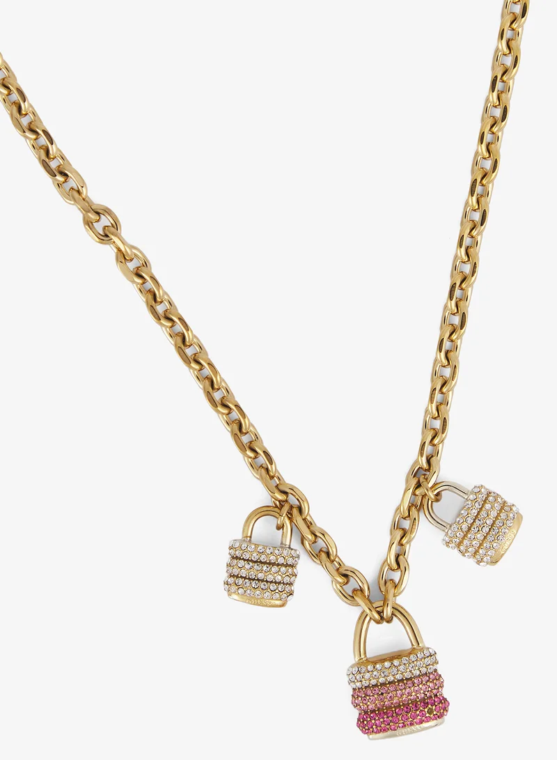 جس Guess My Secret Non-Logo Necklace