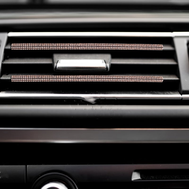 2pcs Car Vent Trims Vehicle Air Outlet Strips Air-conditioning Air Vent Outlet Trim Decorations - Image 5
