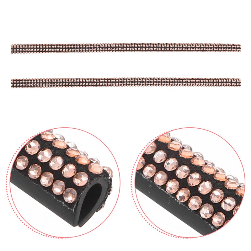 2pcs Car Vent Trims Vehicle Air Outlet Strips Air-conditioning Air Vent Outlet Trim Decorations - Image 1