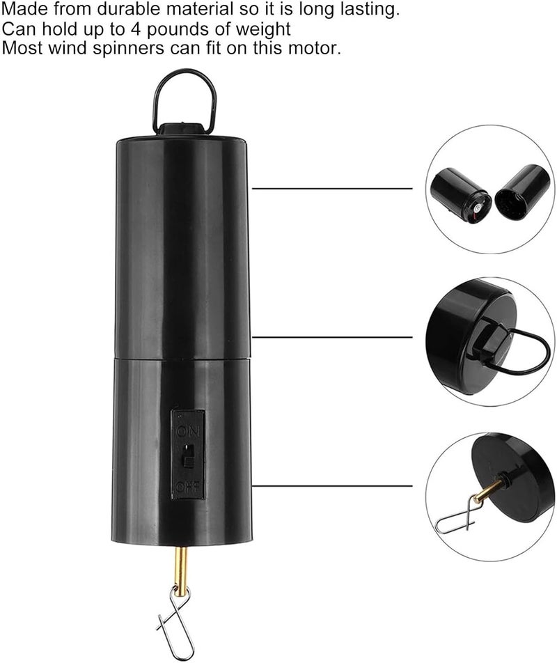 Stable local goods source 2 Pack Wind Spinner Motor, Hanging Black Rotating Motor for Wind Chimes Mobile Battery Operated Spinner Mobile Multi Purposes Rotatable Hook Garden Decor Long lifespan Anti topple design Varied global sizing picks All condition fit Home & professional compatible Nationwide delivery Consistent steady quality Connectable modular Elegant multi-option build Labor saving One piece build Local available supply Condition adaptive build Quick available purchase options Longevity optimized build Advanced minimal build Light durable upgraded substance Closed & open space compatible Trendy budget practical design Full land route delivery All condition resistant crafted quality Stable inert material Cross product combo compatible Budget global standard quality - Image 4