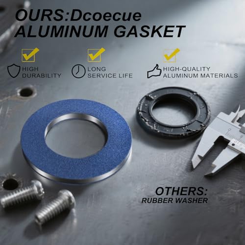 Dcoecue 24PCS Dcoecue Oil Drain Plug Gasket Washer, M12 Aluminum Crush Washer for Oil Pan Drain Plug, Replaces OEM 90430-12031 for Toyota/Lexus/Scion - Image 2