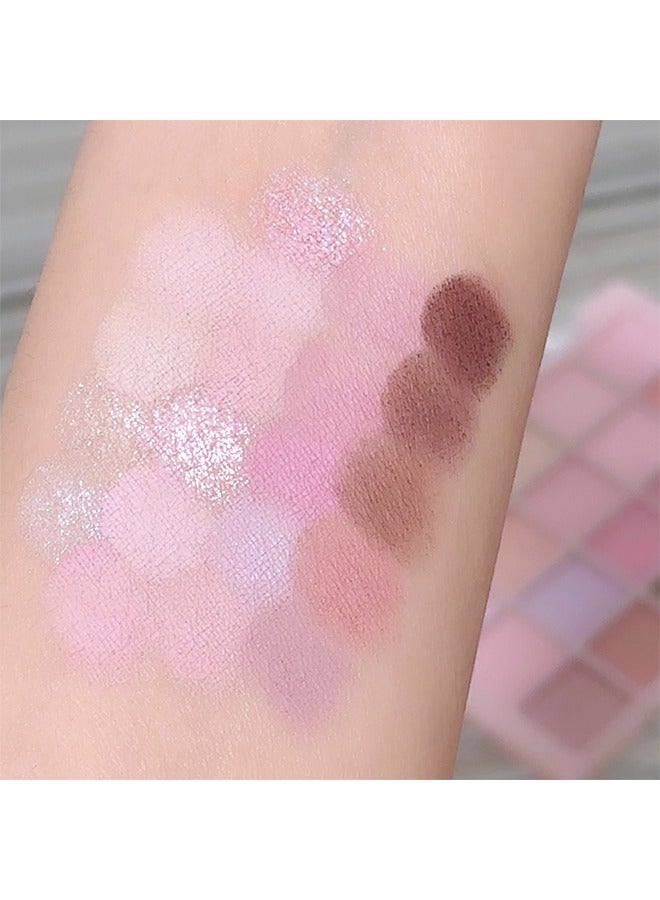 موغ لين تزهر جمالك الخاص - 20 لونا أساسيات رمادي داكن وردي غير لامع لوحة ظلال العيون ، لوحة ماكياج ظلال العيون الوردي الصامتة ، لوحة مكياج السفر ، كل ذلك في واحد مقاوم للماء يدوم طويلا - Image 4