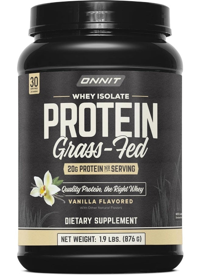 Onnit Grass Fed Whey Isolate Protein - Vanilla (30 Servings) - Image 1