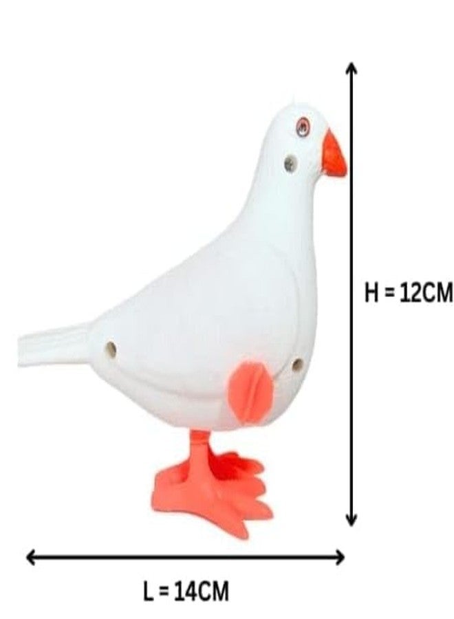 WAAOME® ( Set of 4 kabutar toyy Kabutar Toyy Plastic Bird Figure Kids Toyy Key Start Pigeon Tak Tak Sound Toy Birthday Return Gift (AB870) - Image 2