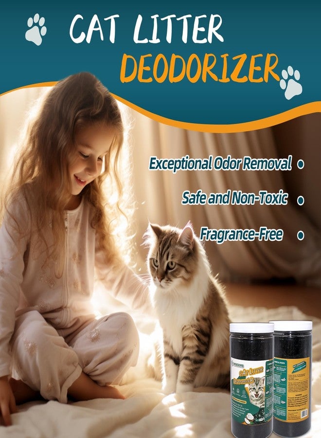 Wisesorb Cat Litter Deodorizer 1.2Lb Activated Carbon Litter Box Odor Eliminator Absorber Unscented Cat Litter Odor Control Room Deodorizer Solution for Homes with Pets - Image 2