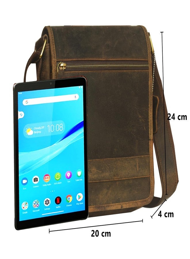 ABYS حقيبة سفر من الجلد الطبيعي من ABYS | حقيبة كروس بودي | حقيبة مراسلة للرجال والنساء - Image 4