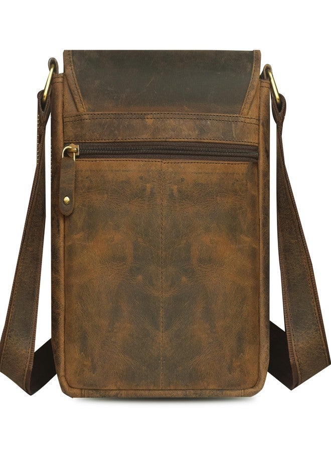 ABYS حقيبة سفر من الجلد الطبيعي من ABYS | حقيبة كروس بودي | حقيبة مراسلة للرجال والنساء - Image 3