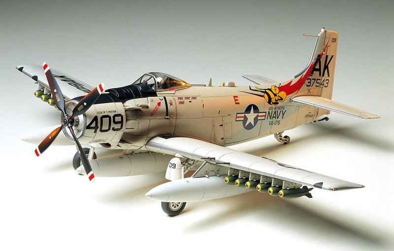 Tamiya Models Douglas A-1H Skyraider 1/48 Scale Model Kit - Image 3