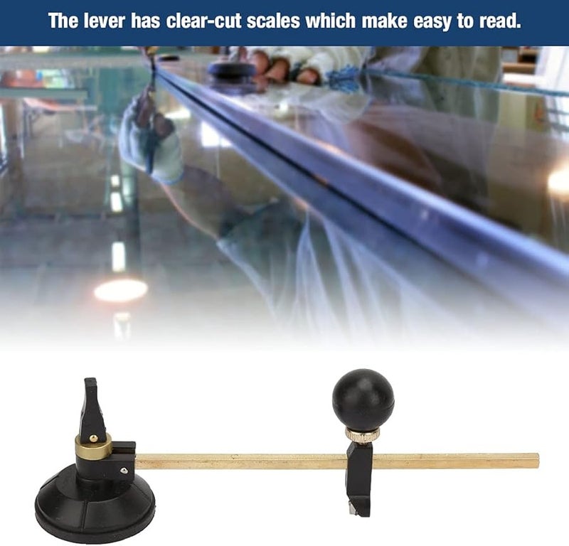 Adjustable Glass Cutter Tool With Circular Wheel For Drawing 15 7 Inch Size - Image 3