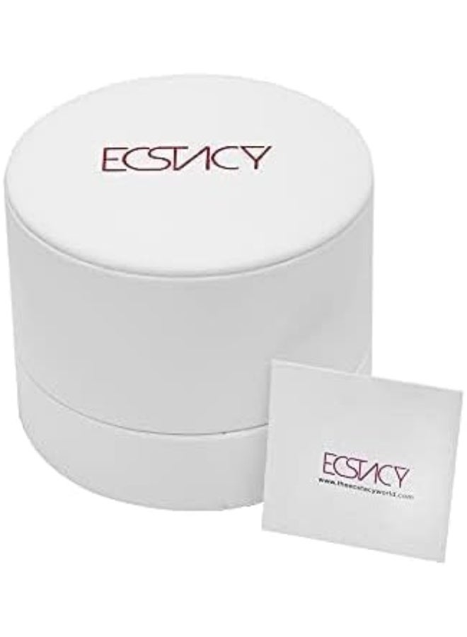 ECSTACY ساعة يد نسائية أنالوج دائرية من الفولاذ المقاوم للصدأ E23505-RBKK - 31 مم - Image 4