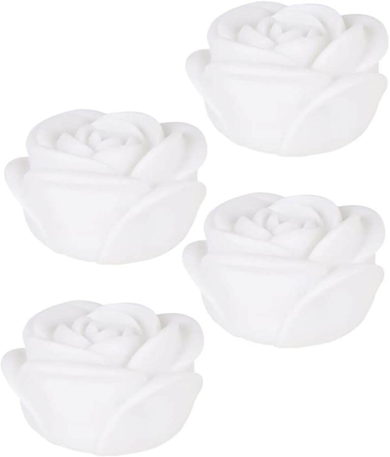 4 قطع مصباح وردي وردي LED لحديقة الفناء ديكور منزلي رومانسي للأحداث الخارجية - Image 2