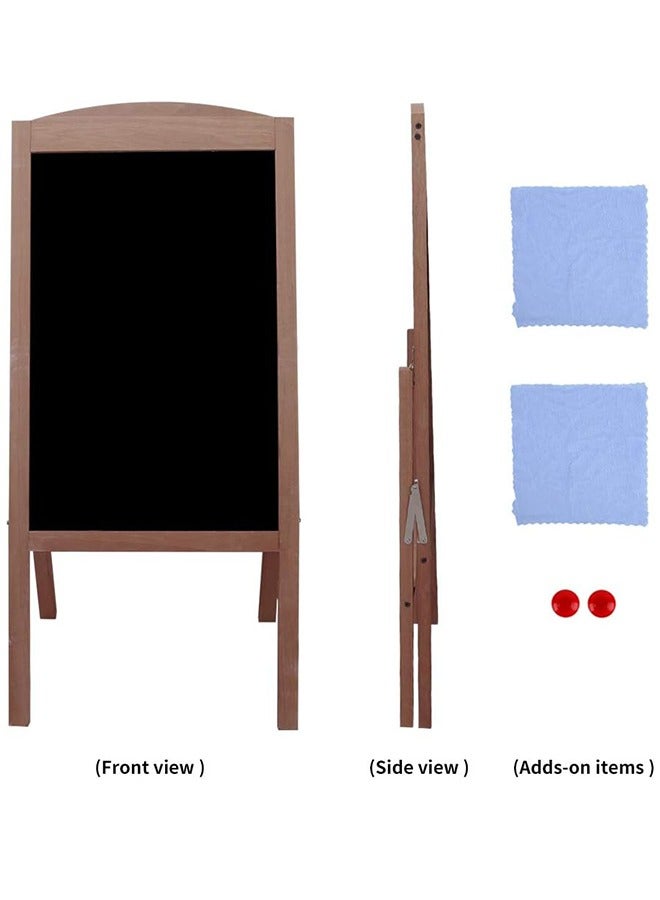 Generic Magnetic Chalkboard A Frame Blackboard Sandwich Board Pavement Sign Standing Chalkboard Sign for Business Restaurant Wedding - Image 4